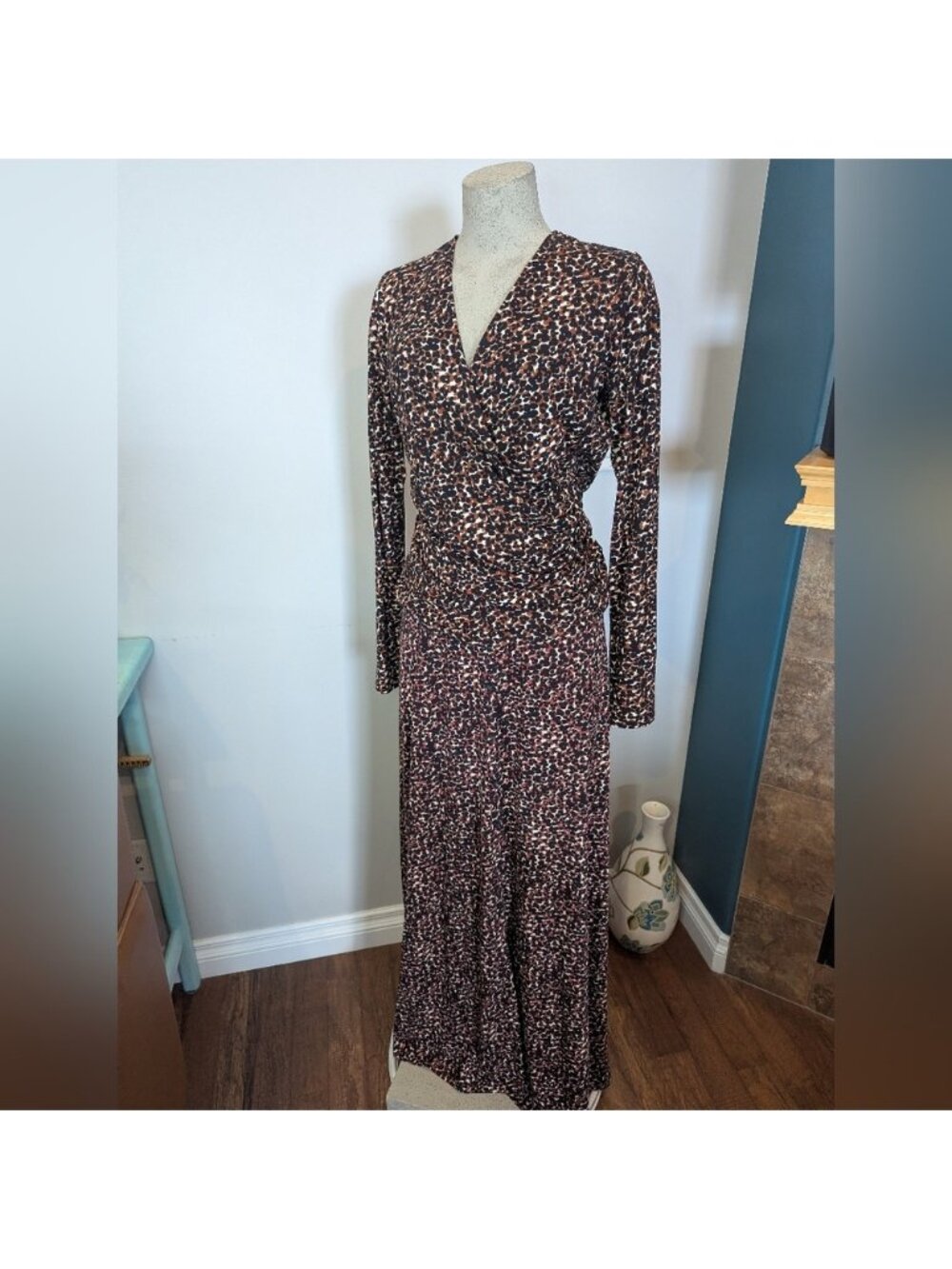 Long Tall Sally Leopard Maxi Skirt And Top Set Tall Size M